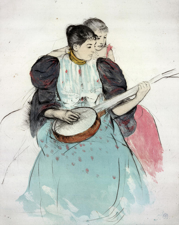 The Banjo Lesson #1 Painting by Mary Cassatt The Banjo Lesson #1 Painting by Mary Cassatt