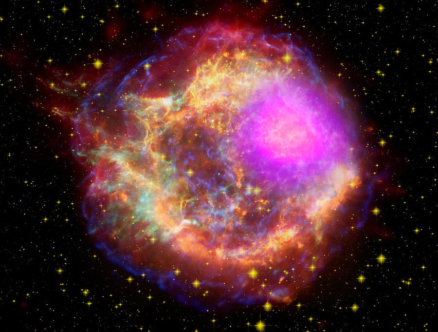 Cassiopeia A supernova remnant Photograph by Nasa