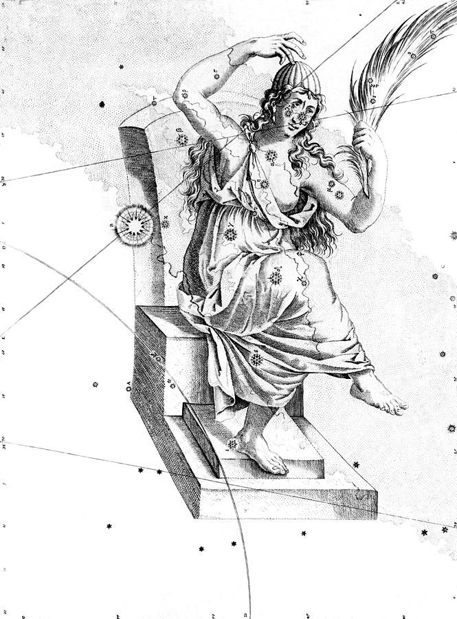 Greek Photograph - Cassiopeia Constellation by Royal Astronomical Society/science Photo Library