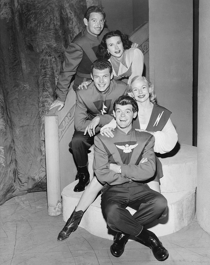 Cast Of Space Patrol Photograph by Underwood Archives