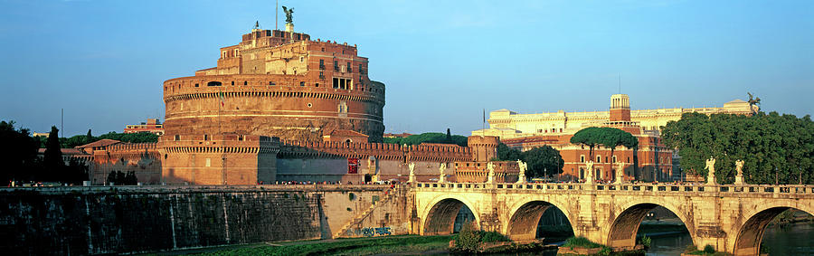 Architecture Photograph - Castel Santangelo And Ponte Santangelo by Panoramic Images