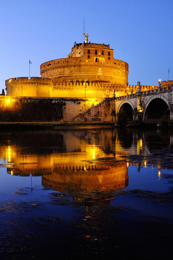 Castel SantAngelo and the Tiber river Photograph by Fabrizio Troiani