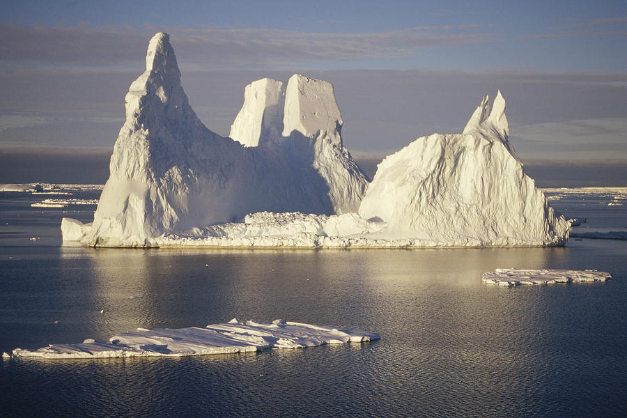 Castellated Iceberg East Antarctica Photograph by Tui De Roy