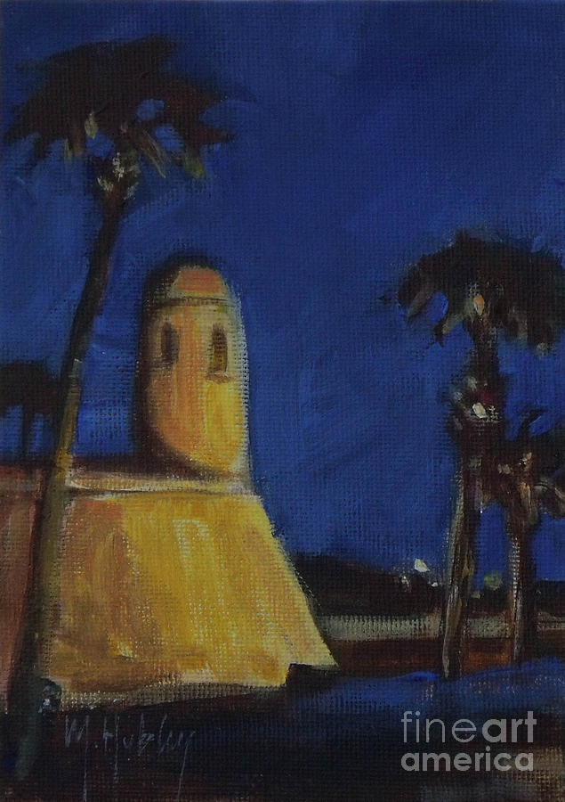 Castillo at night Painting by Mary Hubley
