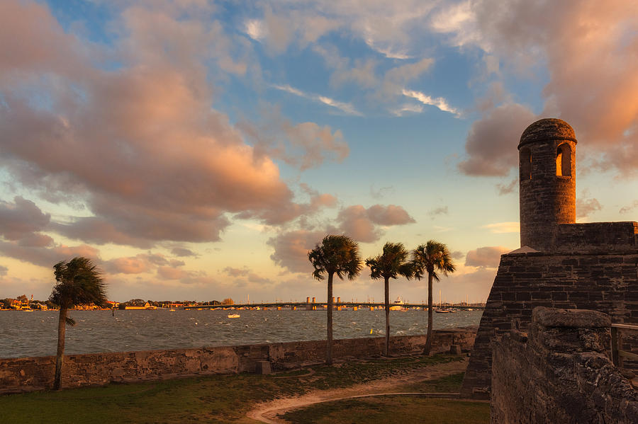 Castillo San Marcos Sunset VII Photograph by Chris Moore - Fine Art America