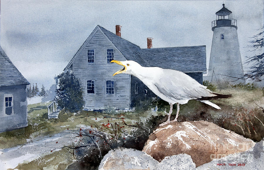 Castine Call Painting by Monte Toon