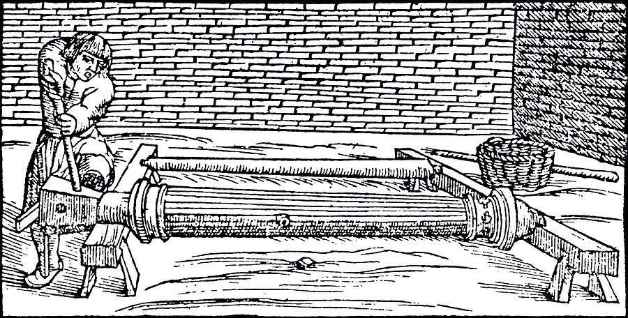 Pattern Photograph - Casting Gun Barrels by Universal History Archive/uig