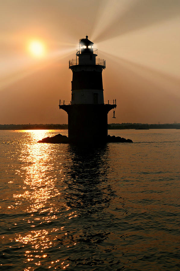 Pecks Ledge Lighthouse Photograph by Diana Angstadt