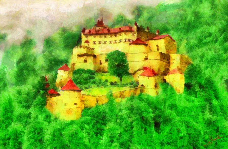 Castle 1 Painting by George Rossidis