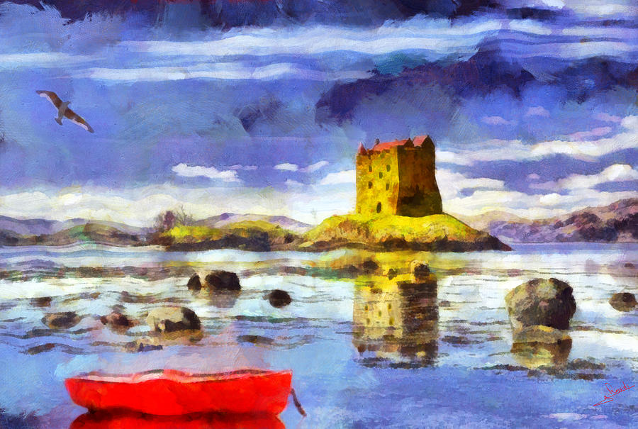 Castle 2 Painting by George Rossidis