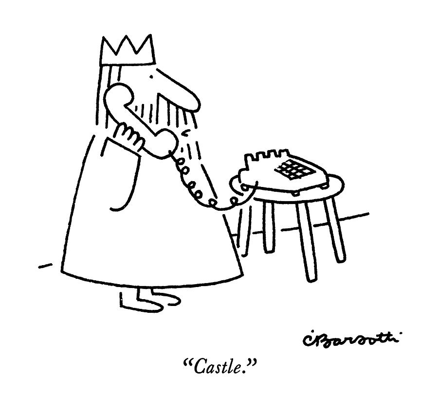 Castle Drawing by Charles Barsotti