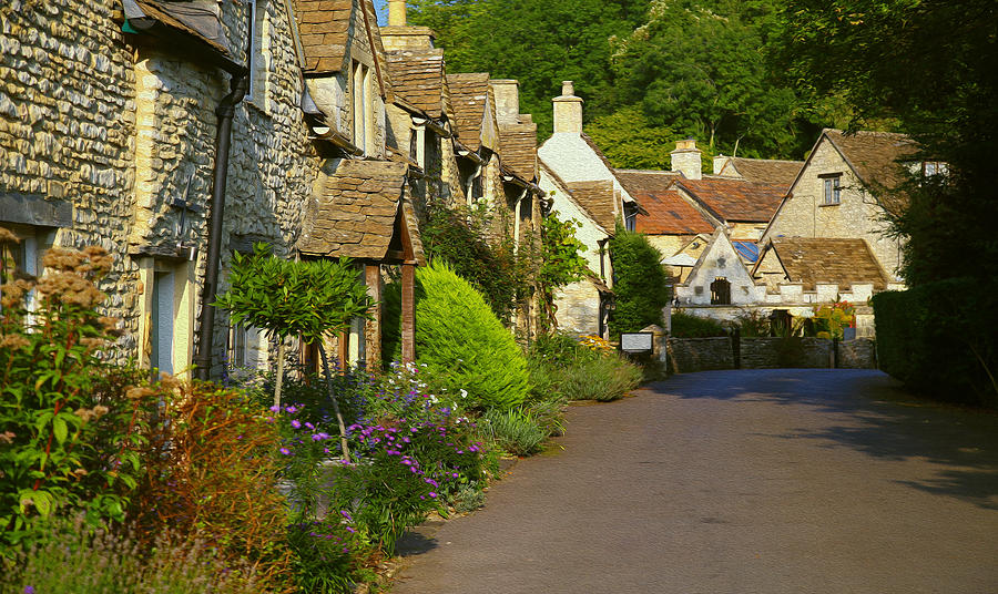 Castle Combe Village Street Photograph by Michael Hope