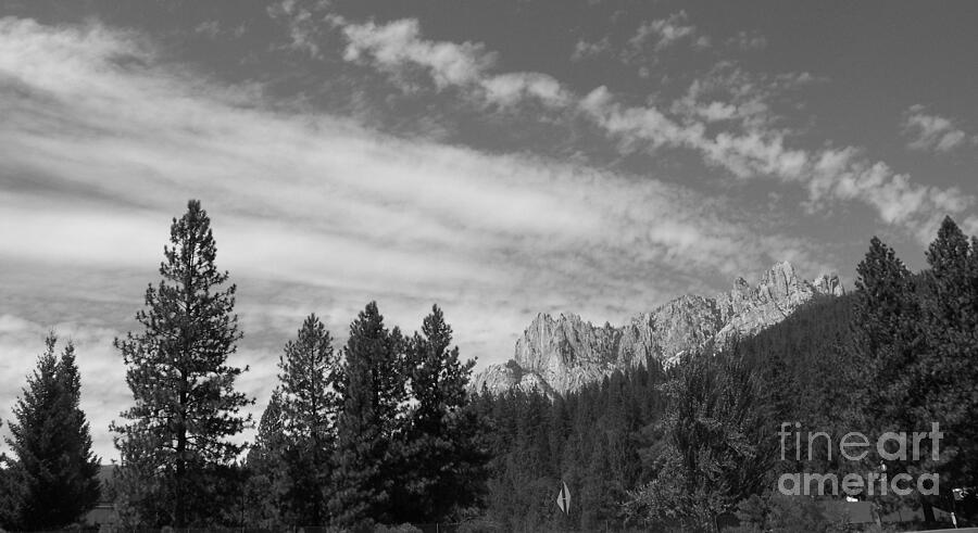 Castle Crags in Black and White Photograph by Charles Robinson