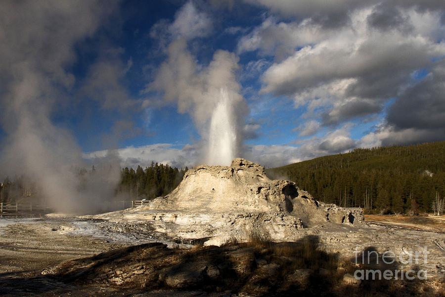 Castle Geyser Cone Photograph by Adam Jewell