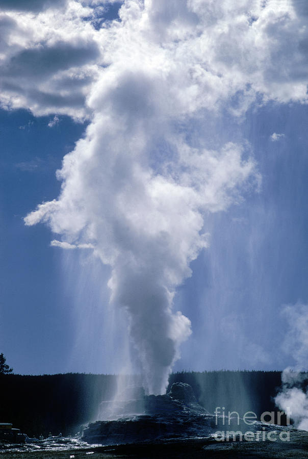 Castle Geyser in Yellowstone Photograph by Robert L Zentmaier