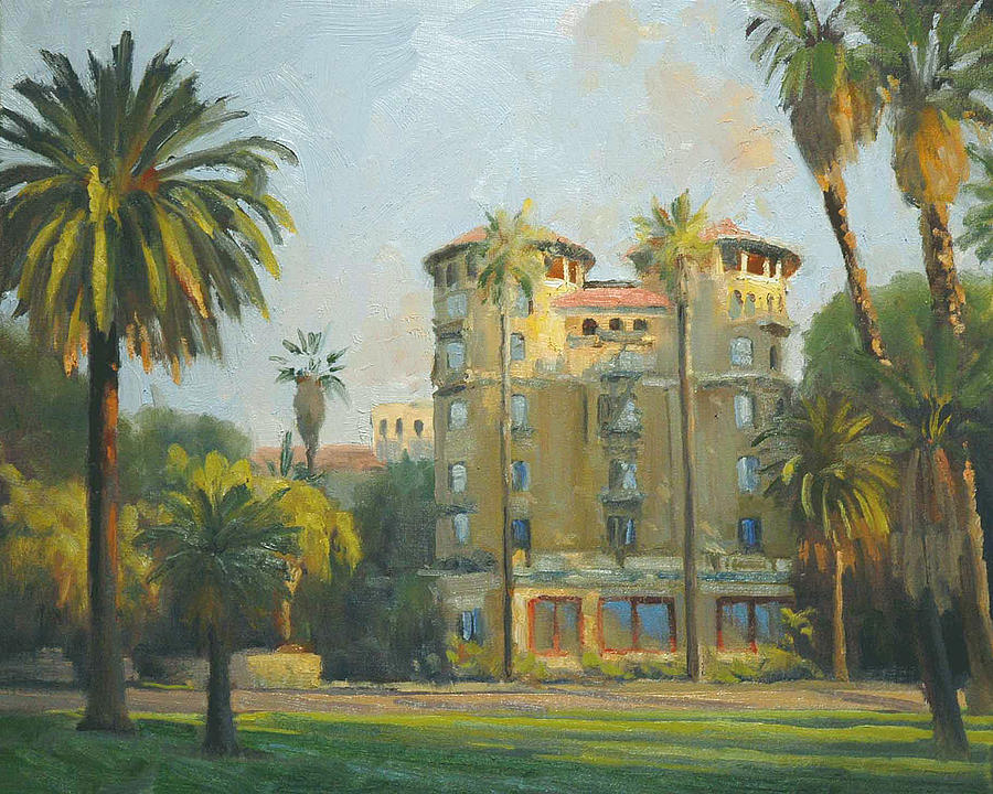 Castle Green Painting - Castle Green - Pasadena by Armand Cabrera