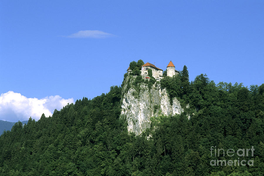 Castle In Bled, Slovenia Photograph by Bill Bachmann