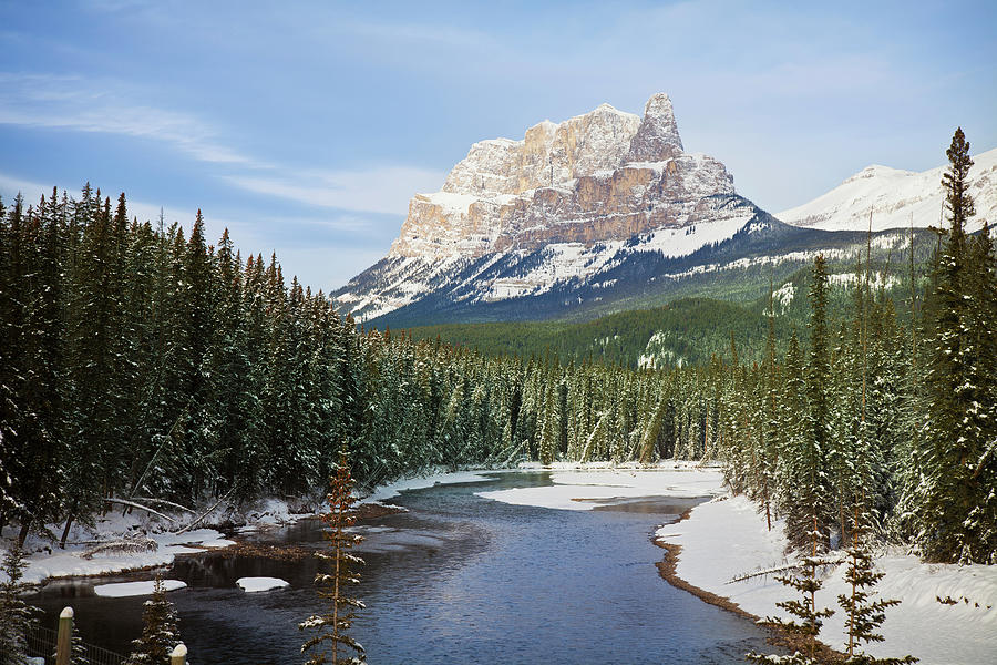 Castle Mountain In Banff National Park Photograph by Blake Kent / Design Pics
