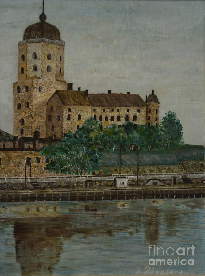 Castle of Vyborg Painting by O Ronnberg