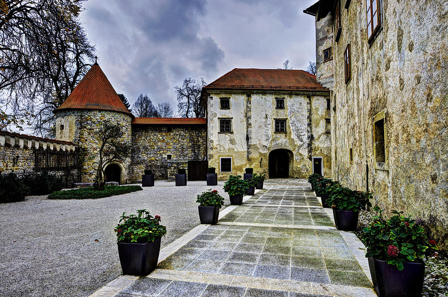 Castle Otocec yard Photograph by Ivan Slosar