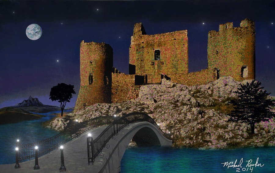 Castle Ruins Painting by Michael Rucker