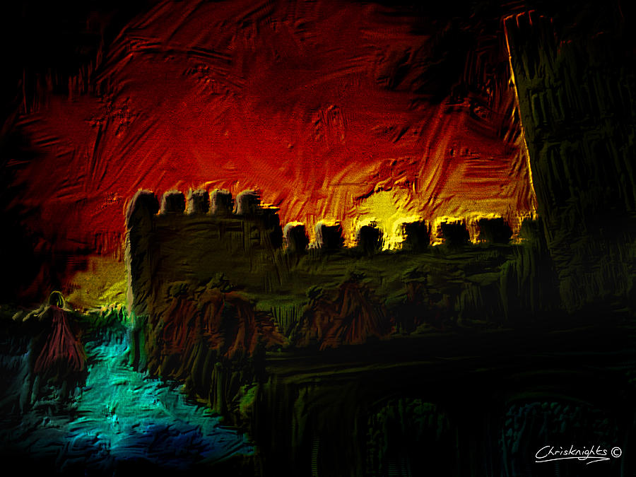 Castle Siege Painting by Chris Knights - Fine Art America