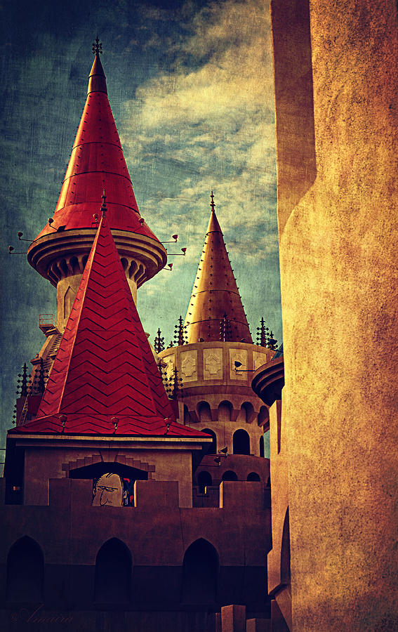 Castle Towers - Excalibur - Las Vegas Photograph by Maria Angelica Maira