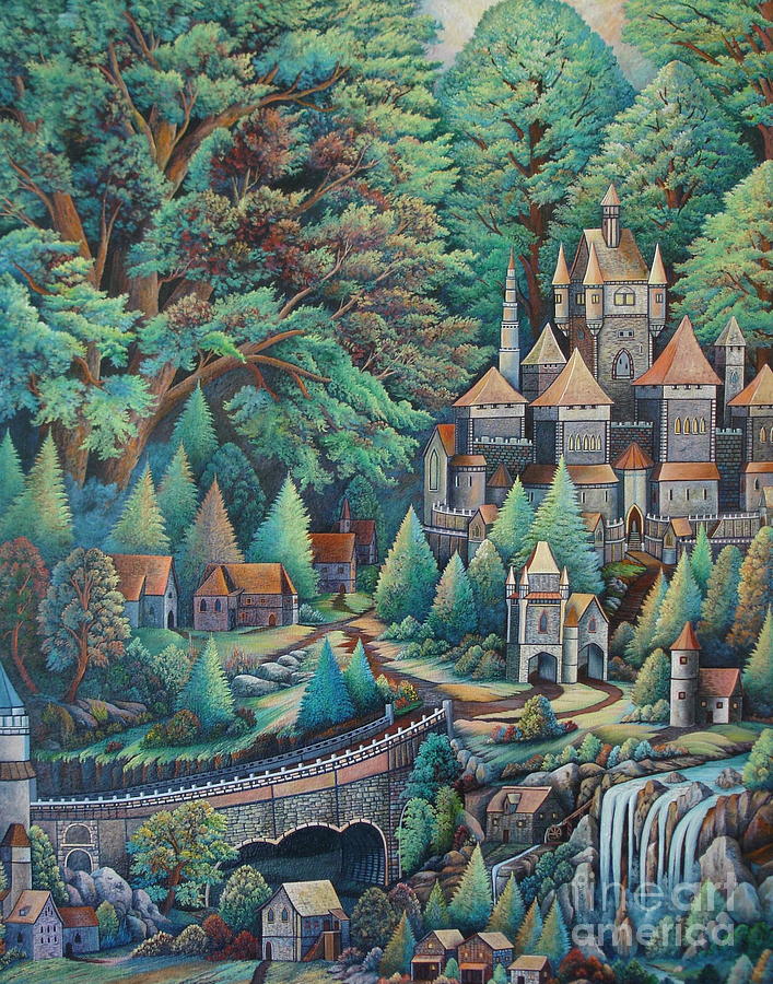 Castles Painting by Greg Reichert