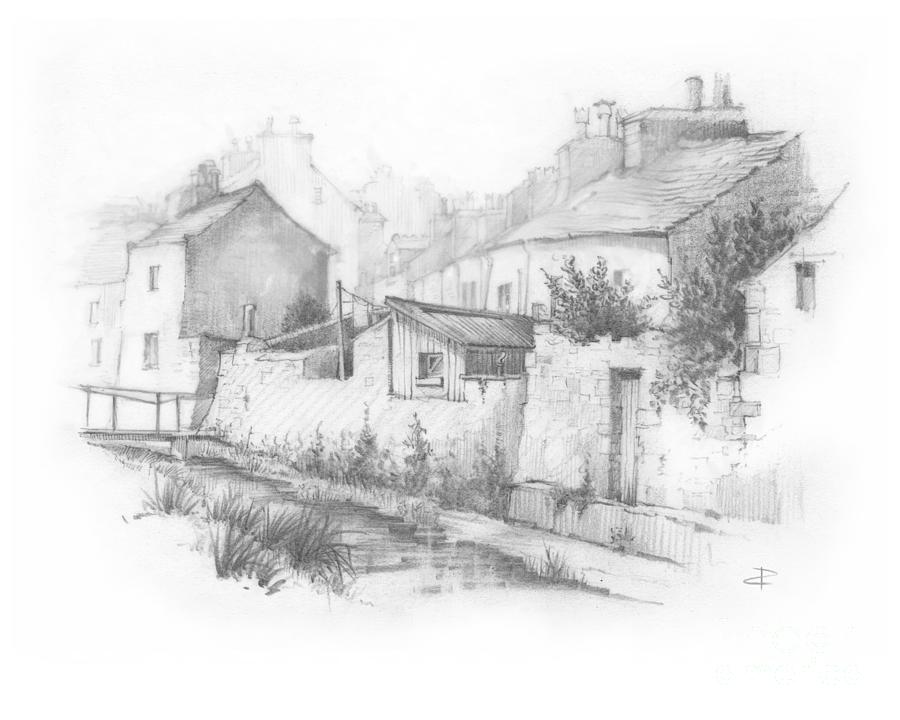 Castletown sketch Drawing by Paul Davenport