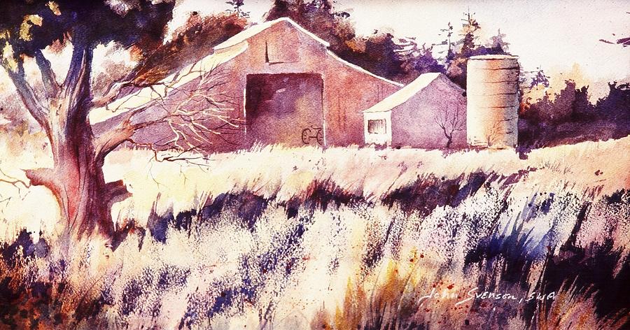 Castroville Barn Painting by John Svenson