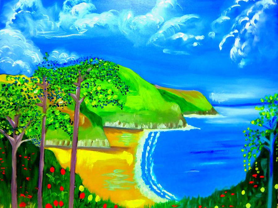 Caswell Blues Painting by Rusty Gladdish
