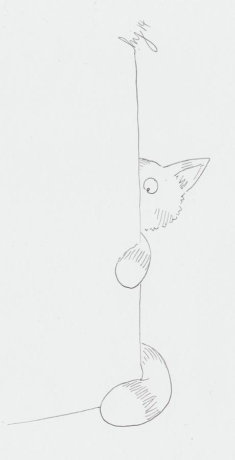 Cat cartoon Drawing by Mike Jory