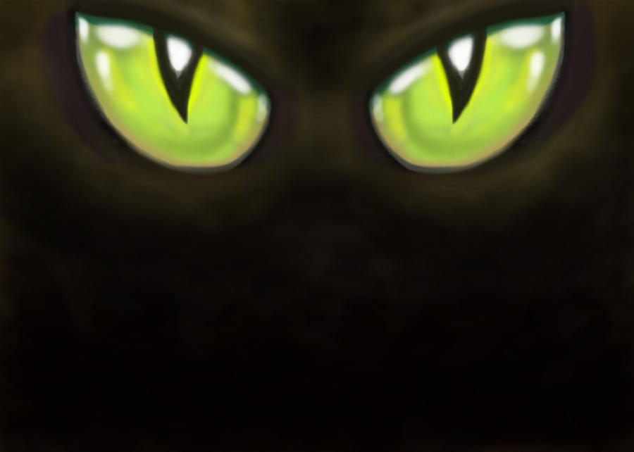 Cat Eyes Digital Art by Kevin Middleton