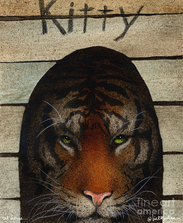Tiger Painting - Cat House... by Will Bullas