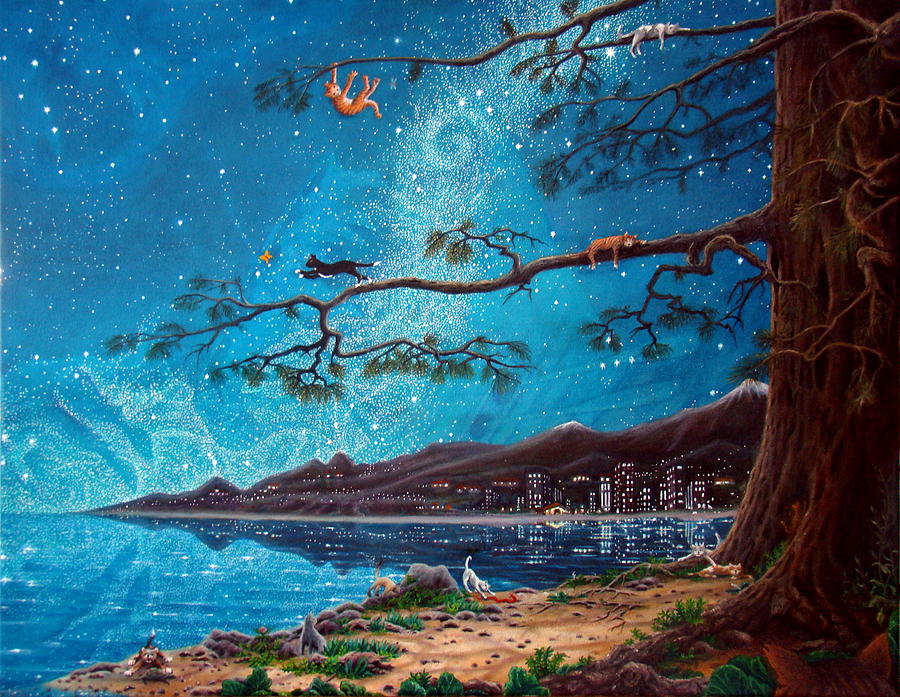 Cat Island Painting by Matt Konar