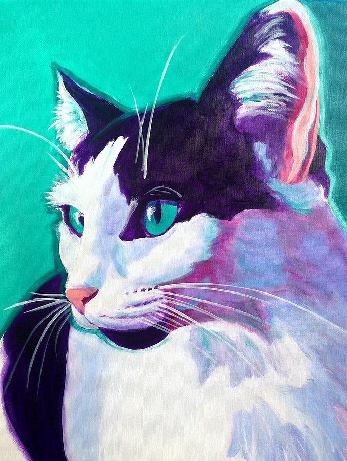 Cat - Kitty Painting by Dawg Painter