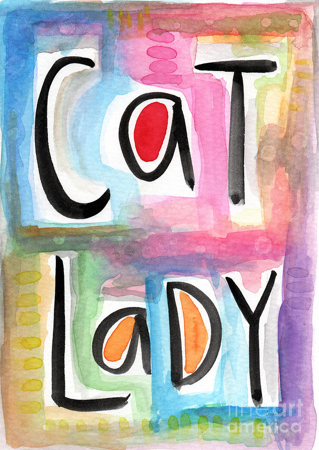 Cat Lady Painting