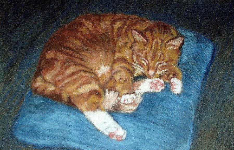 Cat Nap II Painting by Kay Ridge