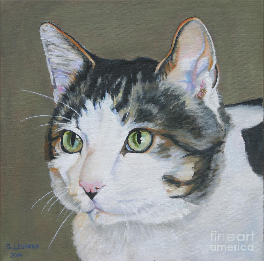 Cat Painting - Cat by Suzanne Leonard Cat Painting - Cat by Suzanne Leonard