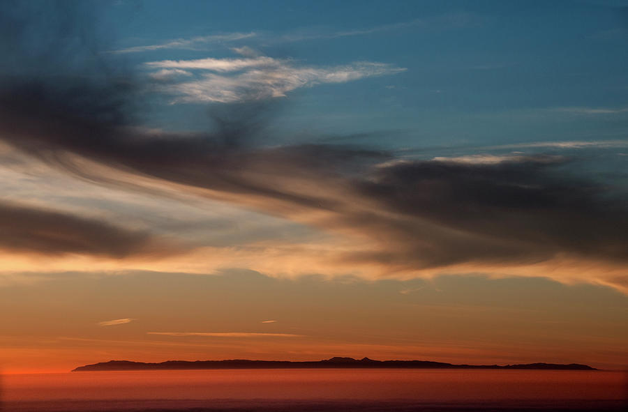 Catalina Island At Sunset Photograph by Mitch Diamond