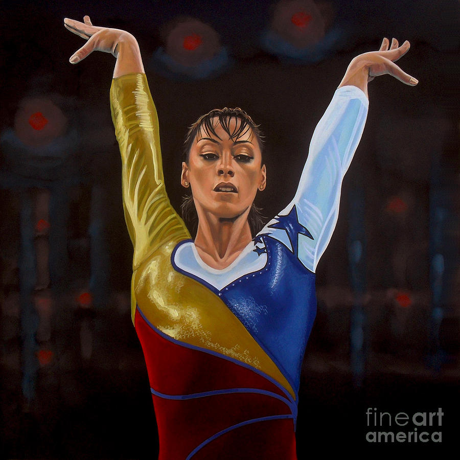 London Painting - Catalina Ponor by Paul Meijering