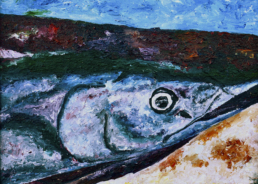 Catch of the Day 1 Painting by Carol Tsiatsios