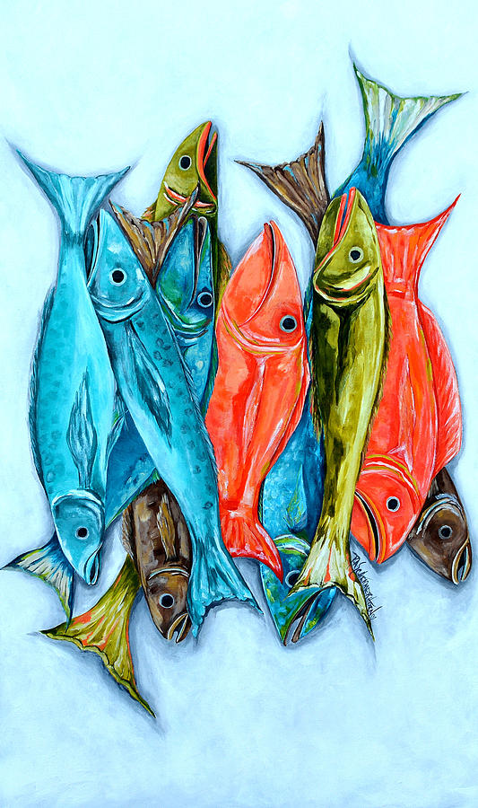 Catch Of The Day Painting by Patti Schermerhorn