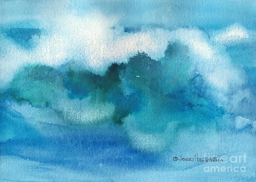 Watercolor Painting - Catch The Wave by Joan Hartenstein