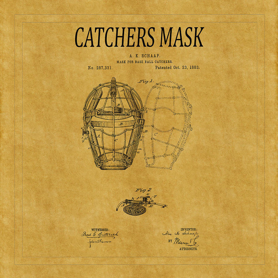 Catchers Mask Patent 1 Photograph