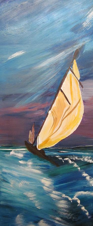 Catching the Wind Painting by Susan Voidets