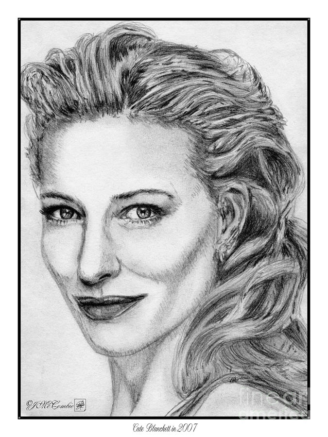 Cate Blanchett in 2007 Drawing by J McCombie