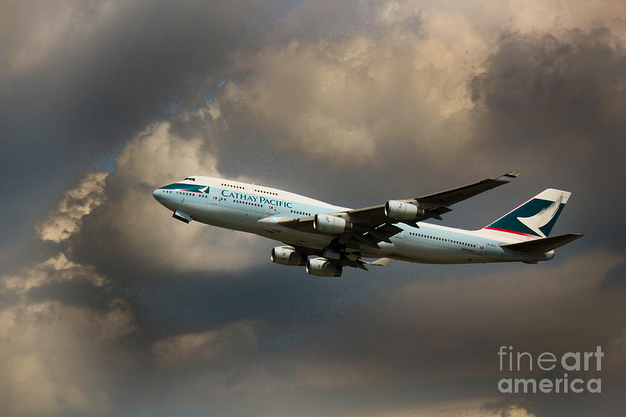 Cathay Pacific B-747 Photograph by Rene Triay FineArt Photos