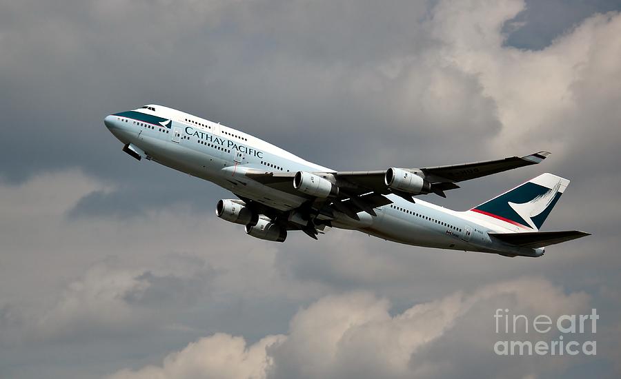 Cathay Pacific B-747-400 #1 Photograph by Rene Triay FineArt Photos