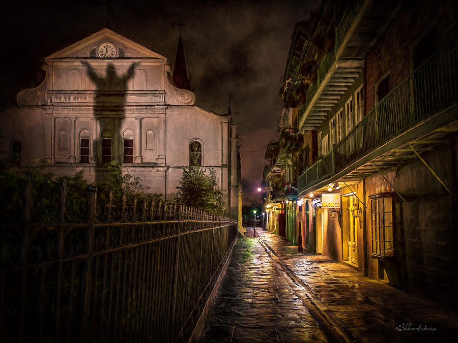 New Orleans Digital Art - Cathedral Alley by Sheldon Anderson